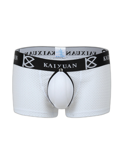 2-pack Men's Sexy Detachable Curled Cup Snap Hip Boxer Briefs