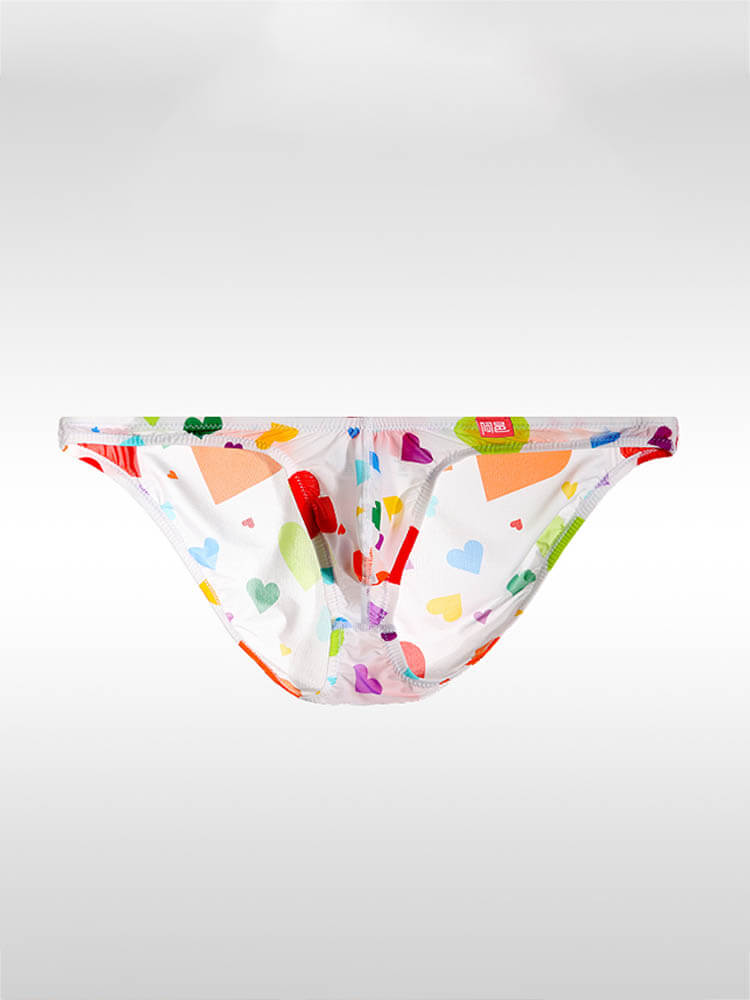 Men's Leopard Print Ultra-Thin Low-Rise Briefs