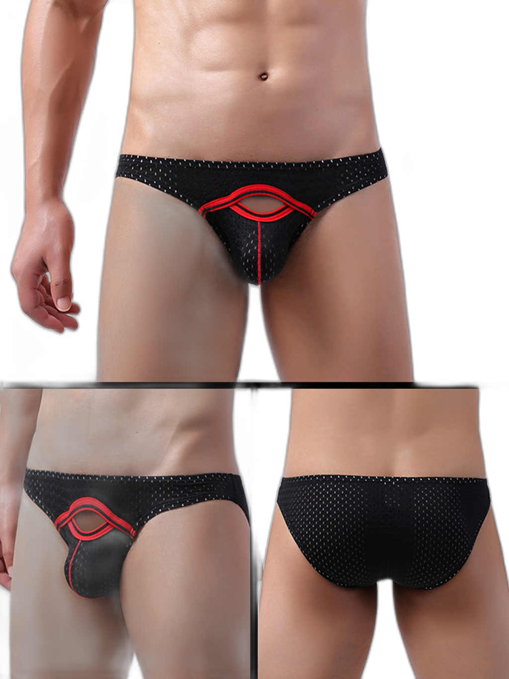6 Pack Men’s Sexy Hollow Out Bikinis