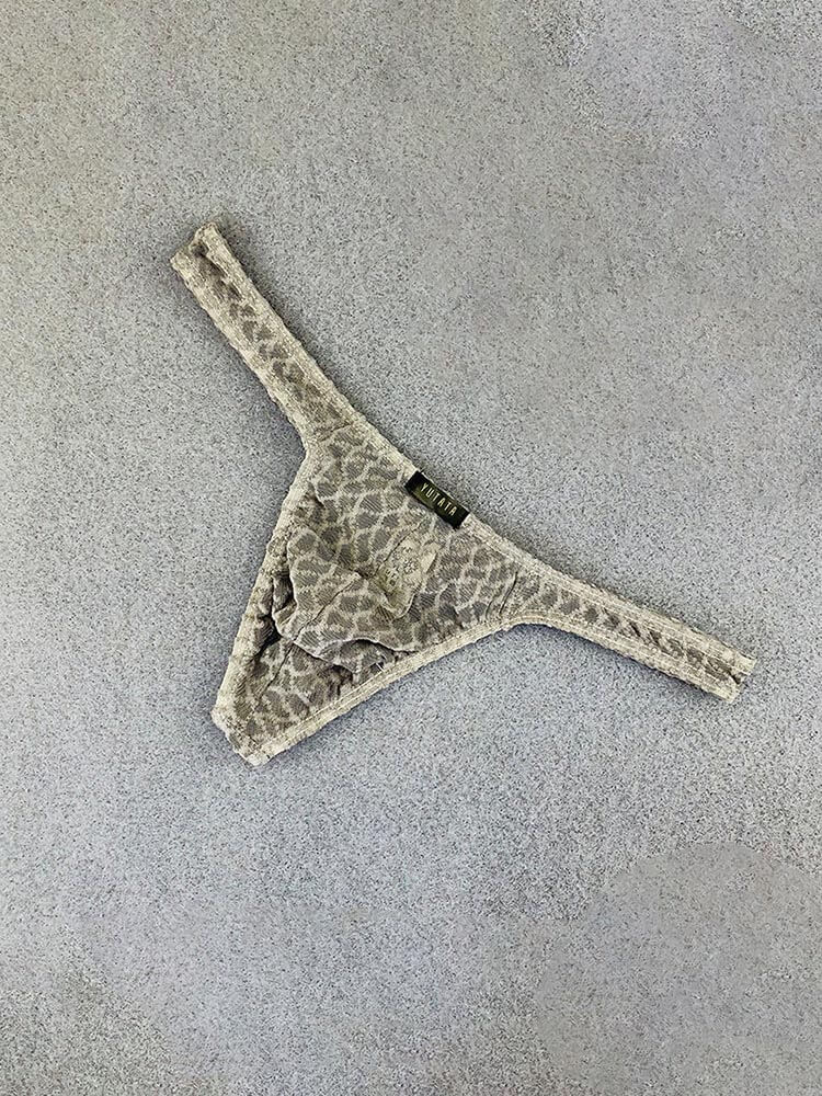 Men's Sexy Low-Rise Stretch Slim Fit Sheer Mesh Thong