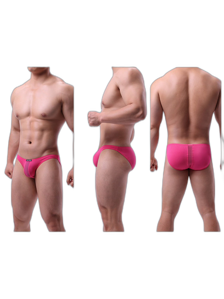 2 Pack Men's Solid Sexy Low-Rise Briefs