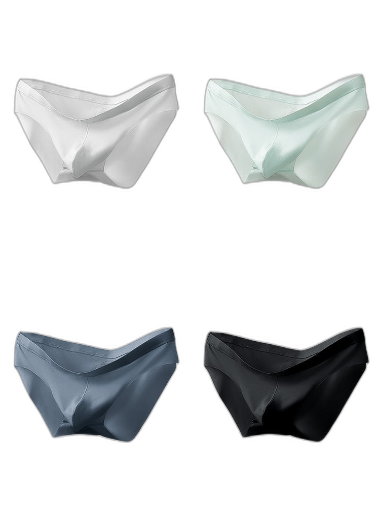 4 Pack Men's Seamlessess Thin Pouch Bikini
