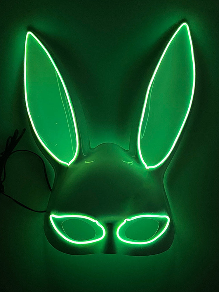 Led Half Face Bunny Mask
