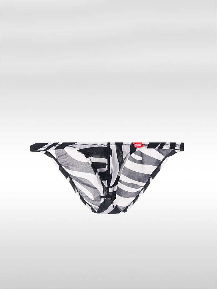 Men's Leopard Print Ultra-Thin Low-Rise Briefs