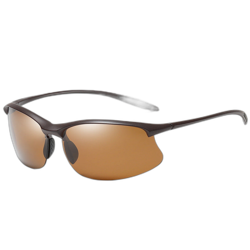Semi Rimless Sports Polarised Sunglasses
