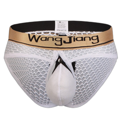 Mens Sexy Mesh Breathable U Convex Pouch Briefs