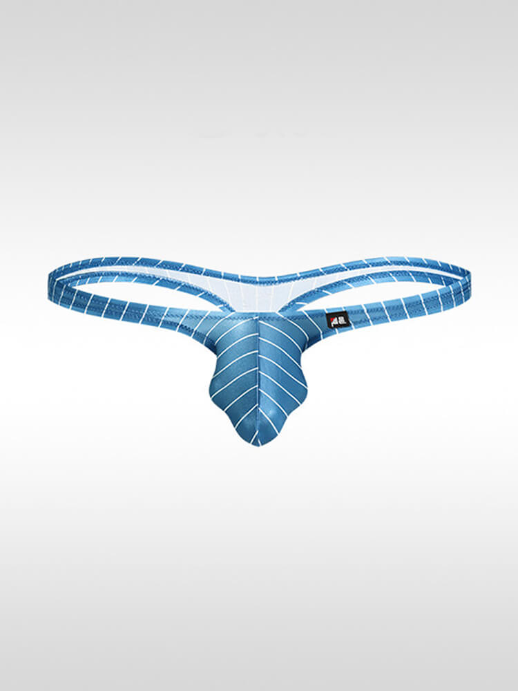 Men's Sexy Low-Rise Striped Boxer Briefs / Briefs / Thongs