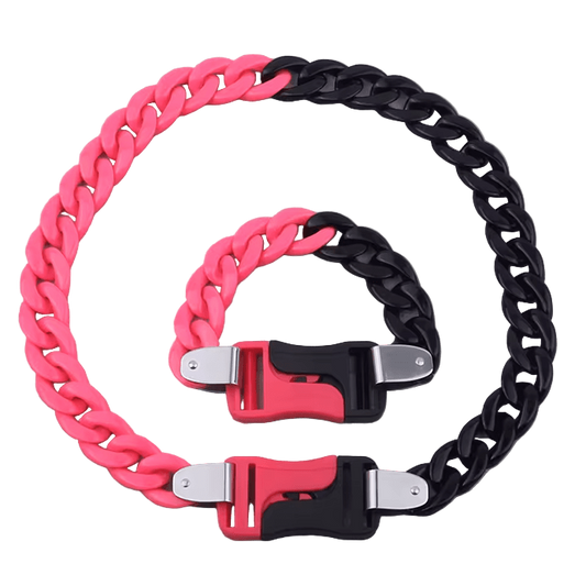 Acrylic Chain Pink/Black