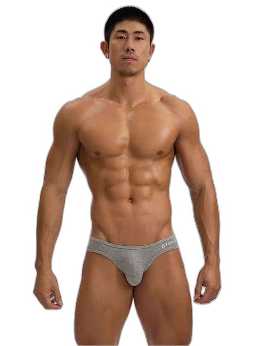 2 Pack Men's U-Shaped Pouch Single Layer Moisture-Wicking Comfortable Sexy Bikini