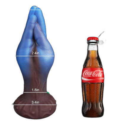Mystique - 8.2 Inch Blue Fist Dildo - Silicone Anal Toy