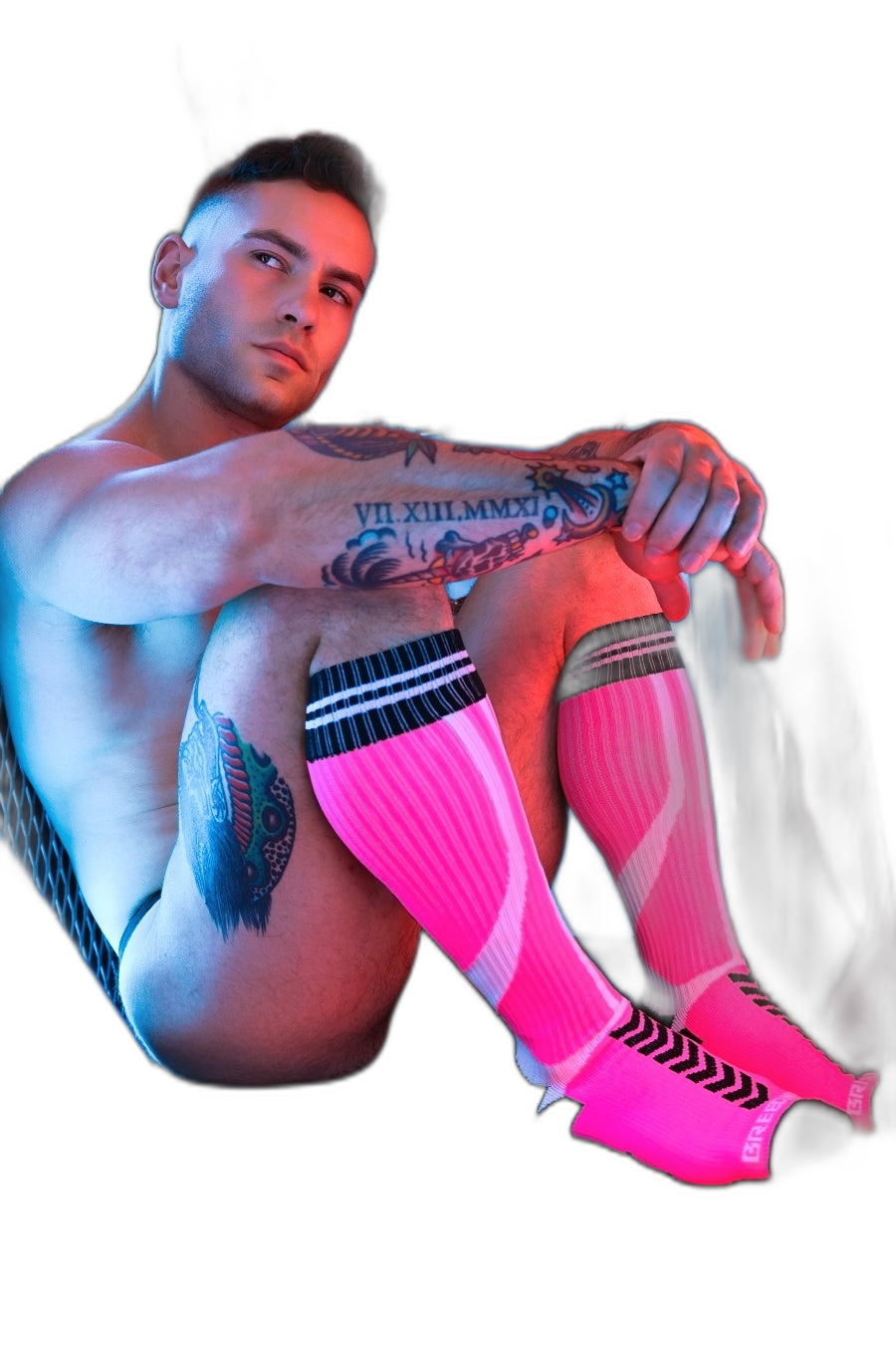 Breedwell Sucker Socks Neon Pink