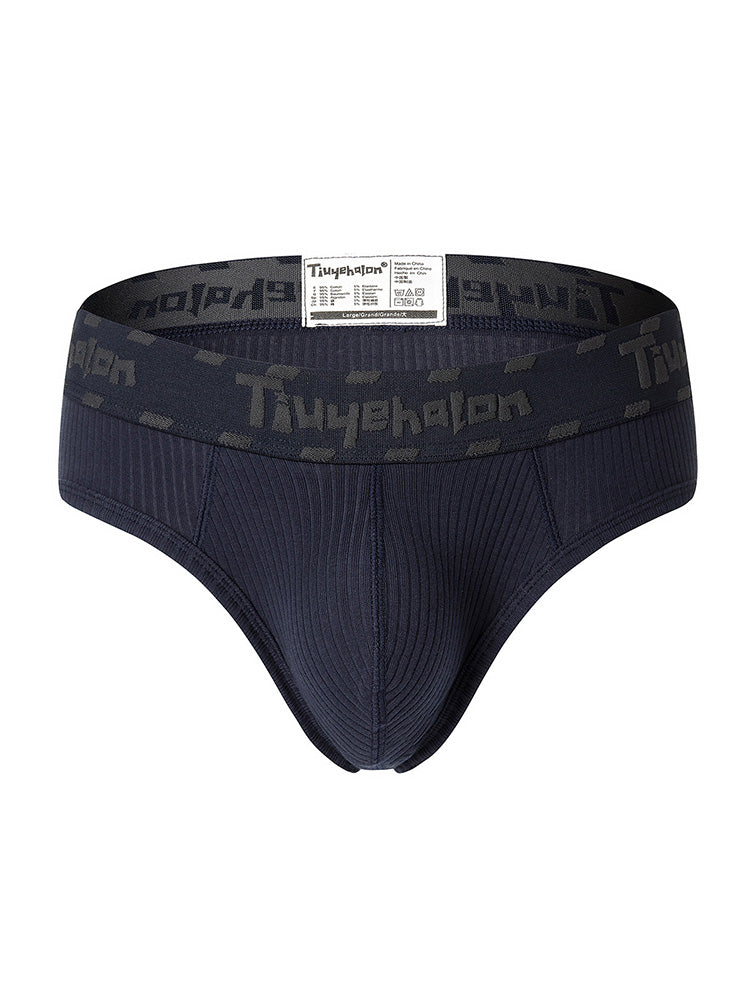 Men's Combed Ribbed Cotton Soft Briefs