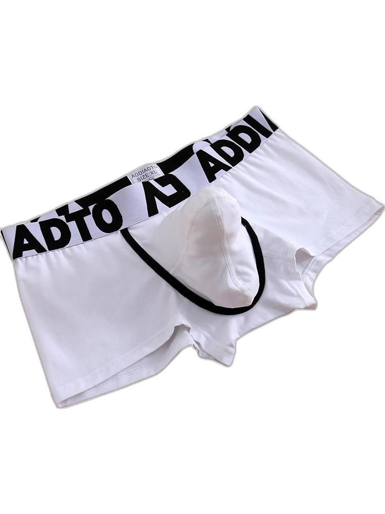 2 Pack Men's Gun and Bullet Separation Large Pouch U-Convex 3D Cut Loose Trunks
