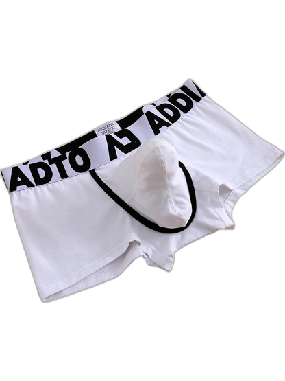 2 Pack Men's Gun and Bullet Separation Large Pouch U-Convex 3D Cut Loose Trunks