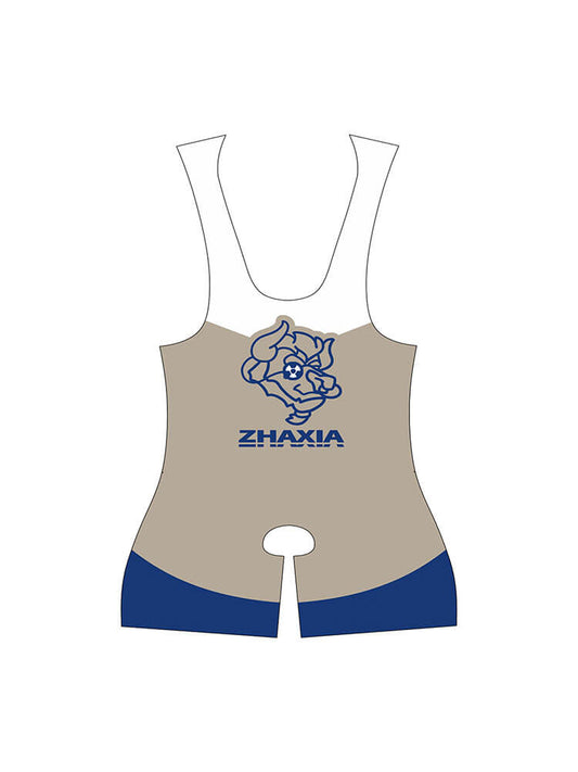 Men's Sexy Print Open-Crotch Wrestling Singlet