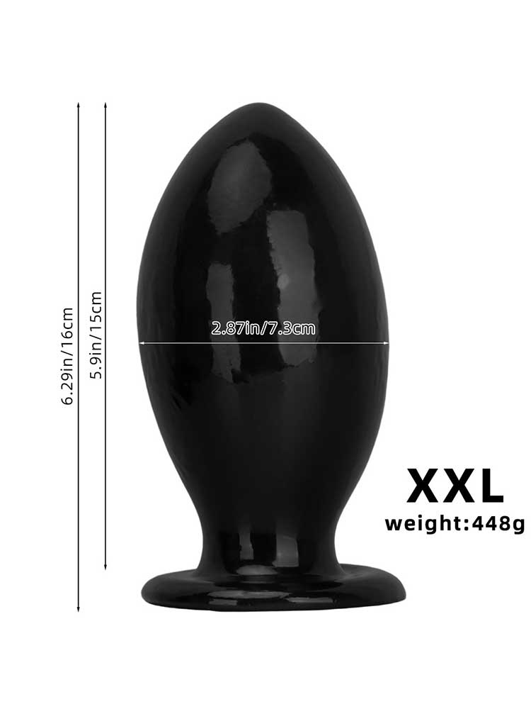 Giant Rugby Ball PVC Suction Cup Anal Plug