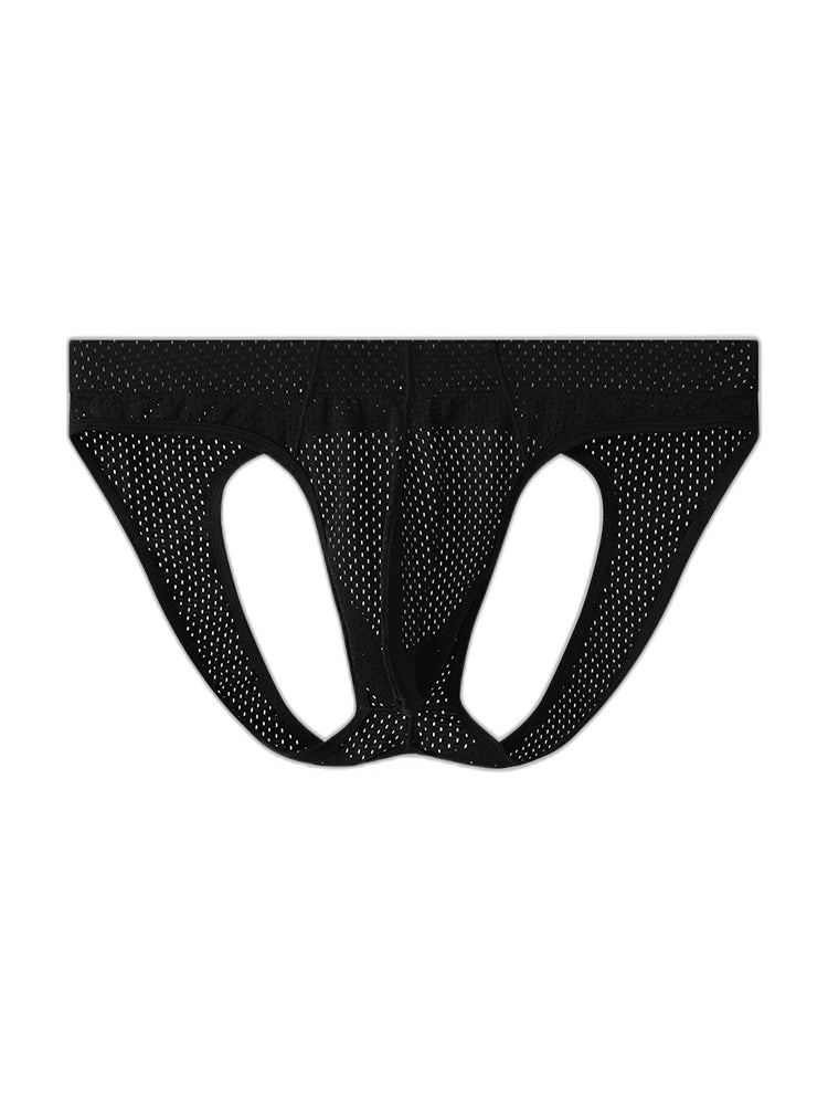 3 Pack Men's Sexy Mesh Transparent Big Pouch Jockstrap