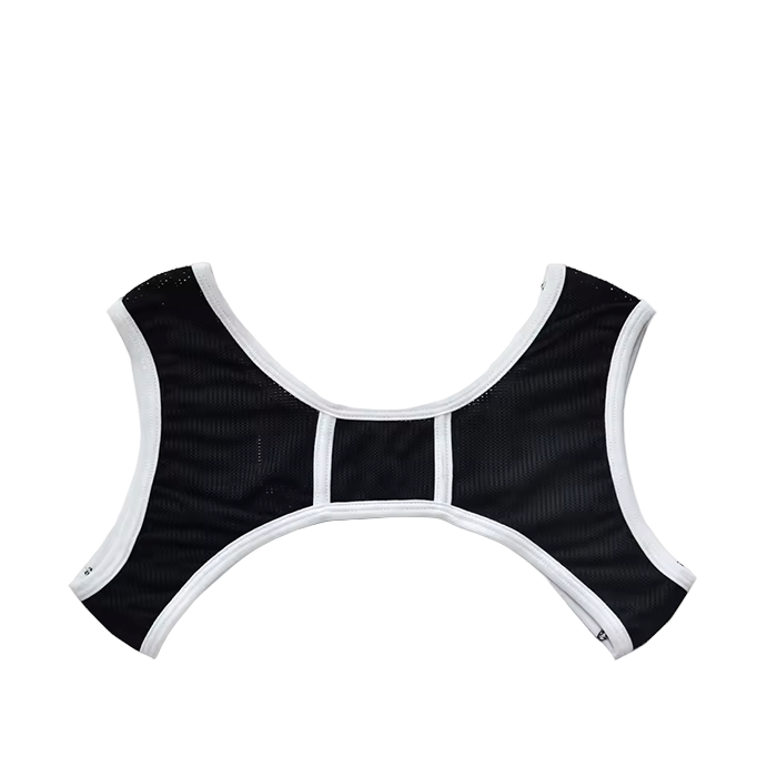 Dog & Master Mesh Harness Black/White