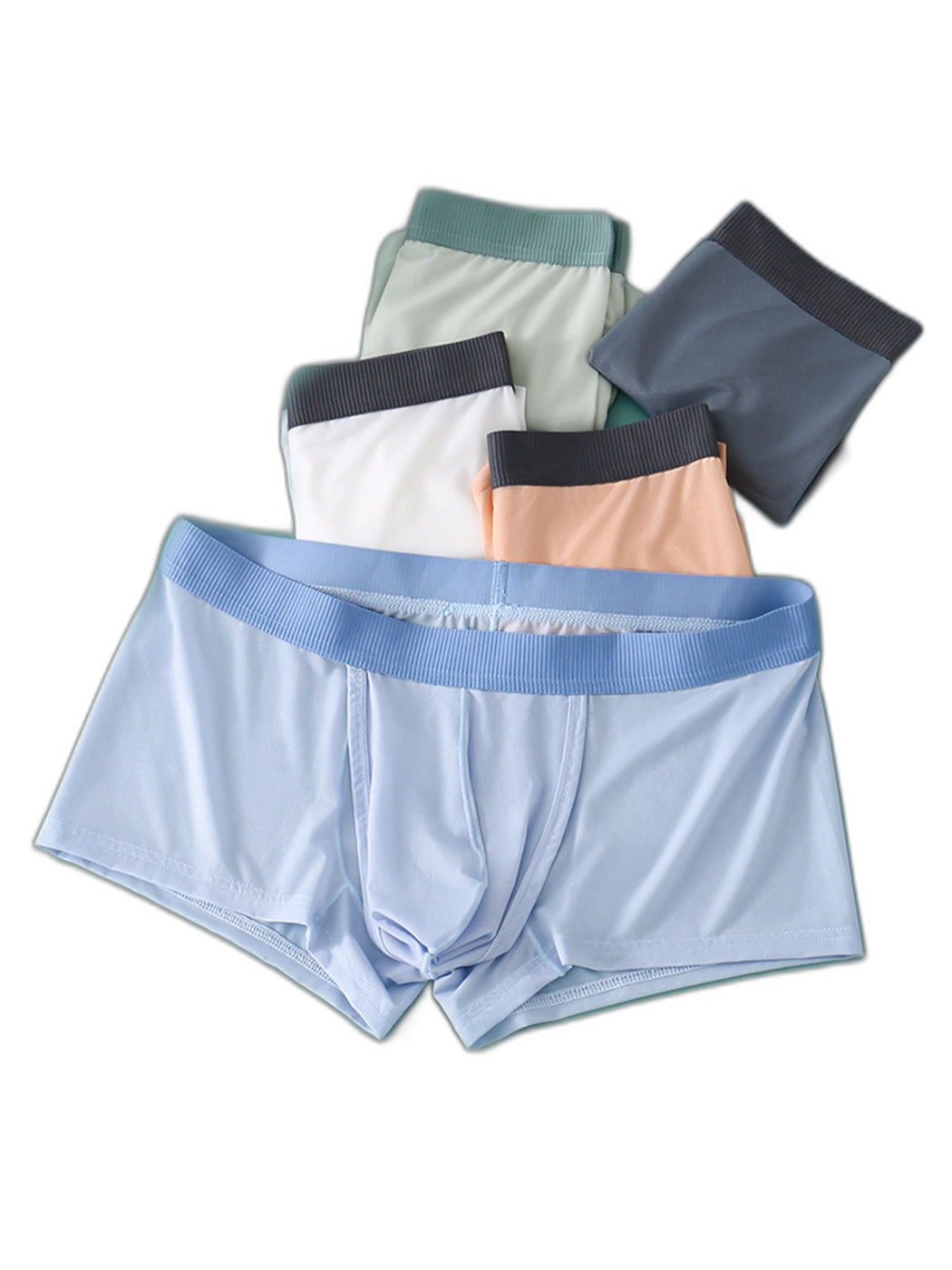 2 Pack Men's Ultra-Thin Trunks with Open Fly