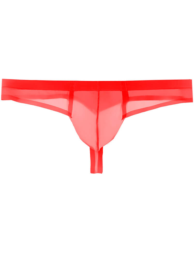 Men's Sexy Transparent Elastic Low Rise Thong