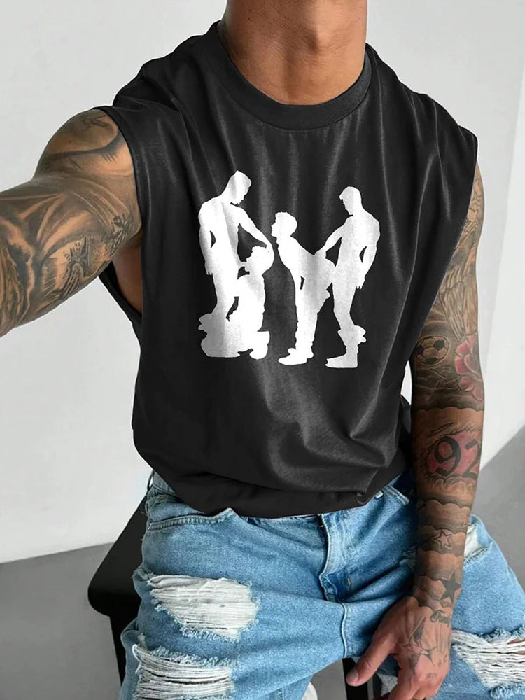 Men's LGBT Gay Pride Print Tank Top