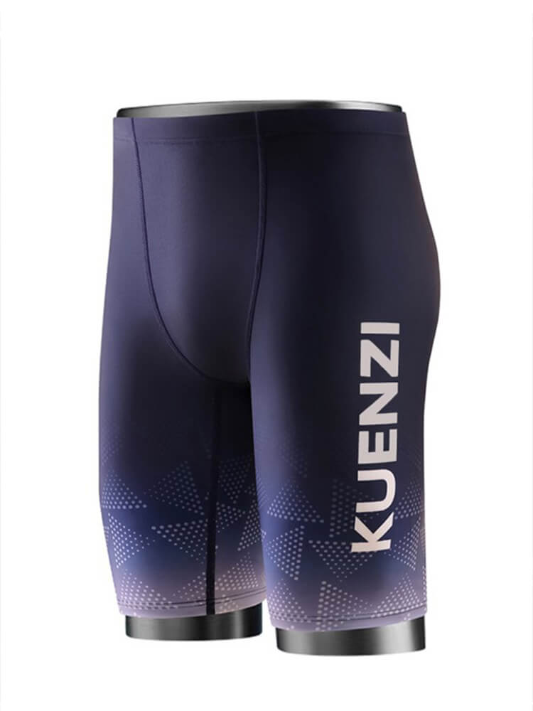 Men's Quick-Dry Ombré Mid-Length Swim Trunks