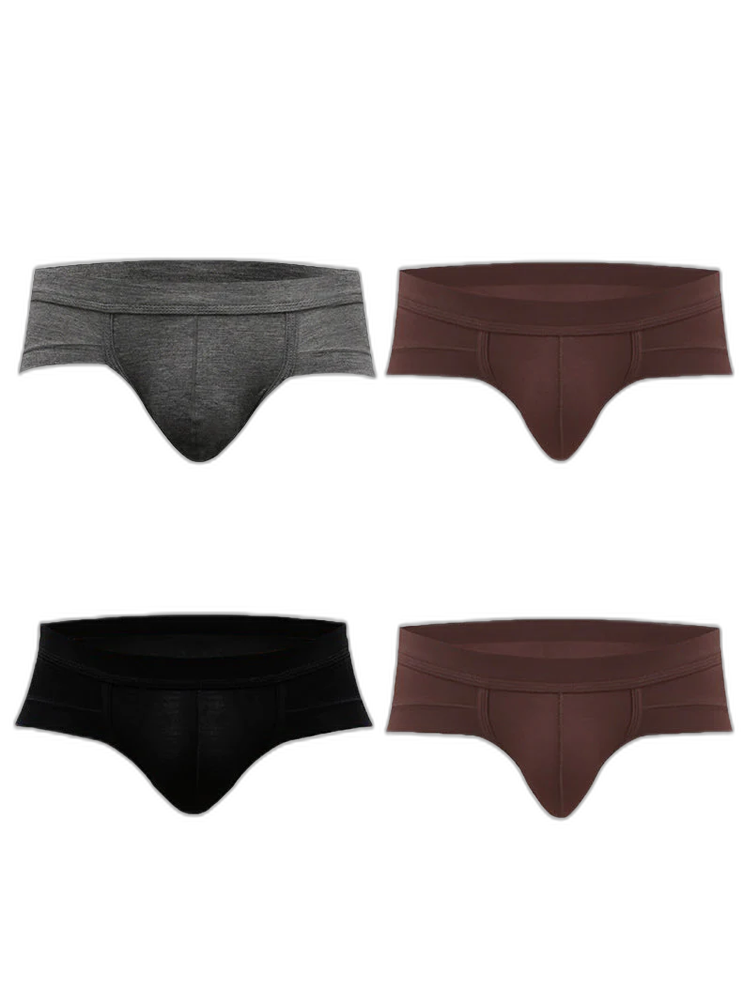 4 Pack Modal Soft Breathable Support Pouch Underwear