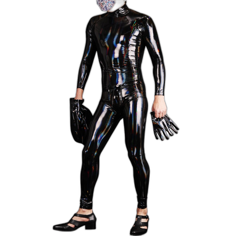 Men's Long Sleeve Spandex Bodysuit