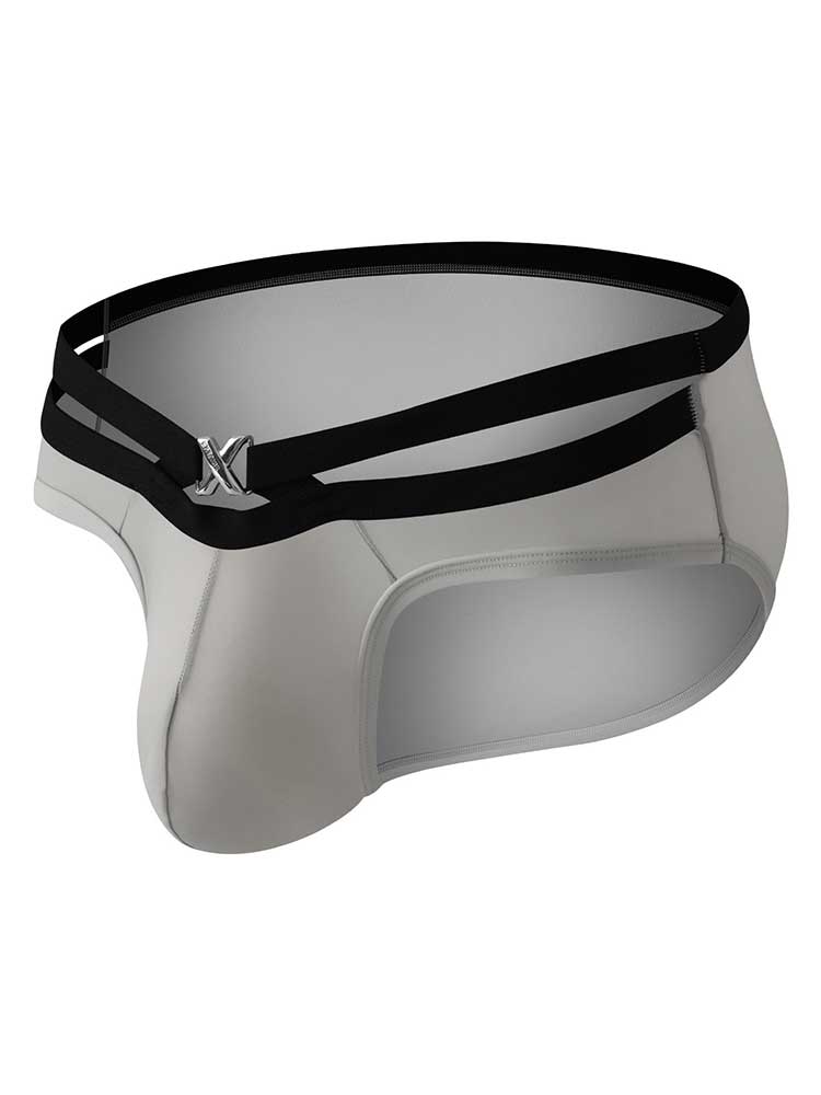 Men's Sexy Solid-Color Cutout Pouch Briefs