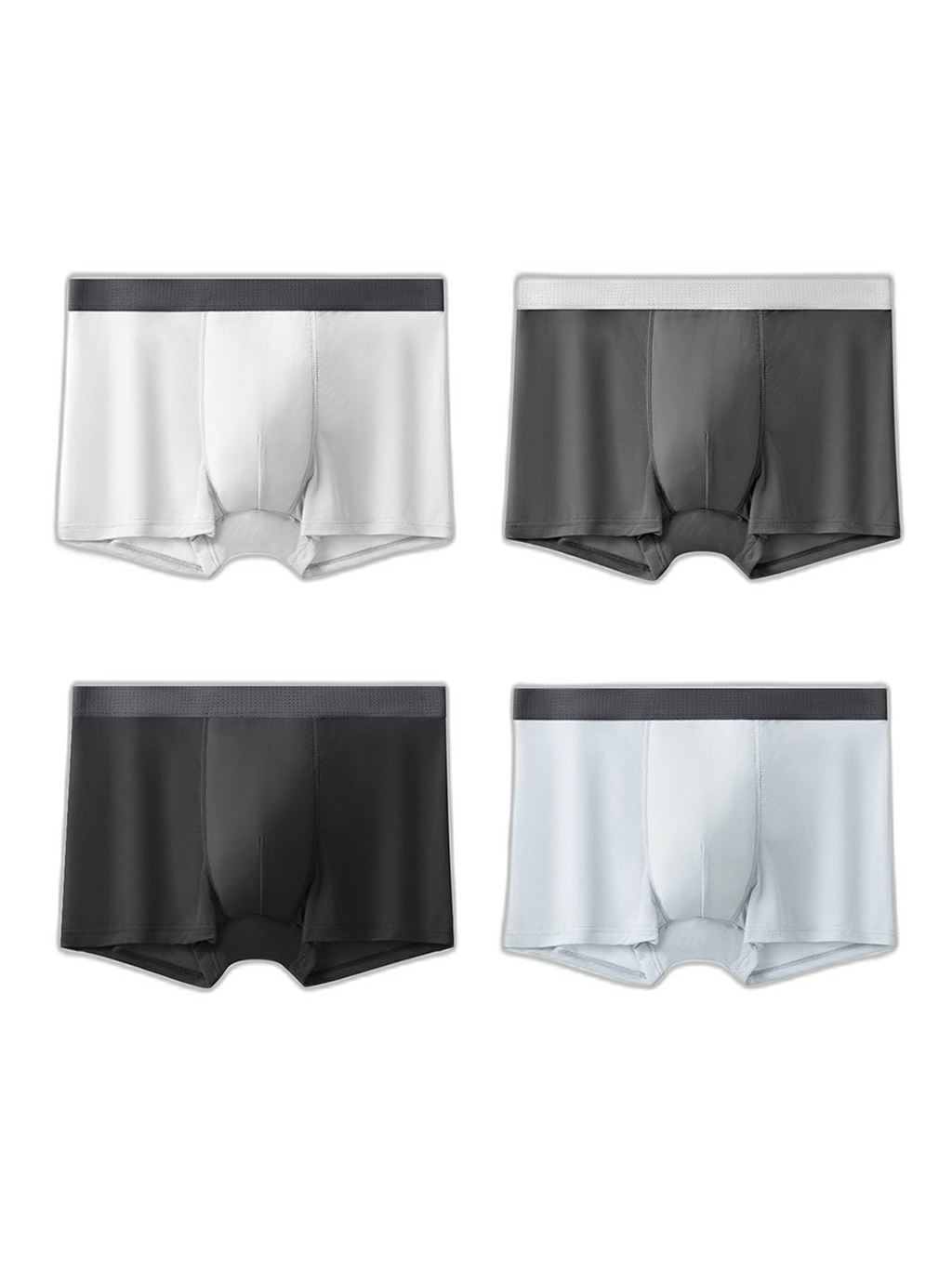4 Pack Men’s Seamless Comfy Pouch Trunks