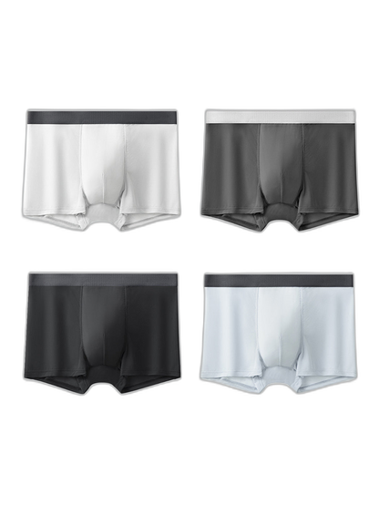 4 Pack Men’s Seamless Comfy Pouch Trunks