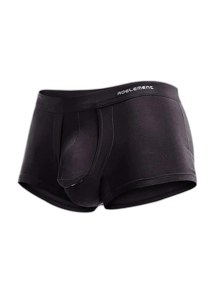 Men's Double Pouch Underwear Separate Pouch Modal Trunks