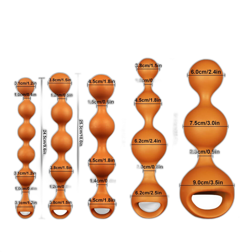 Atomic - 3/4/5 Anal Balls - Giant Anal Beads