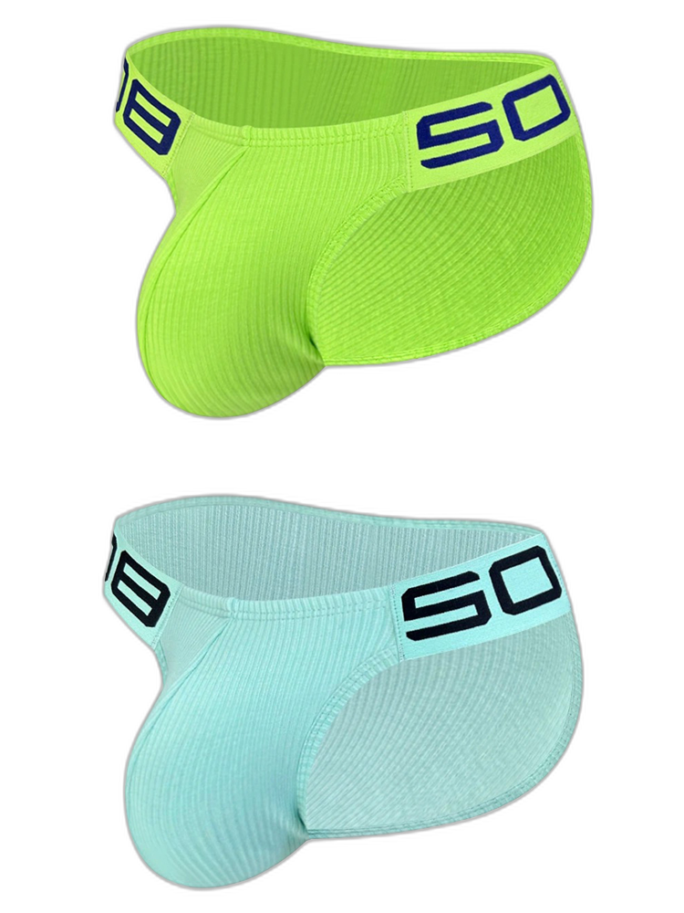 2 Pack Men’s Sexy Threaded Fabric Bikinis