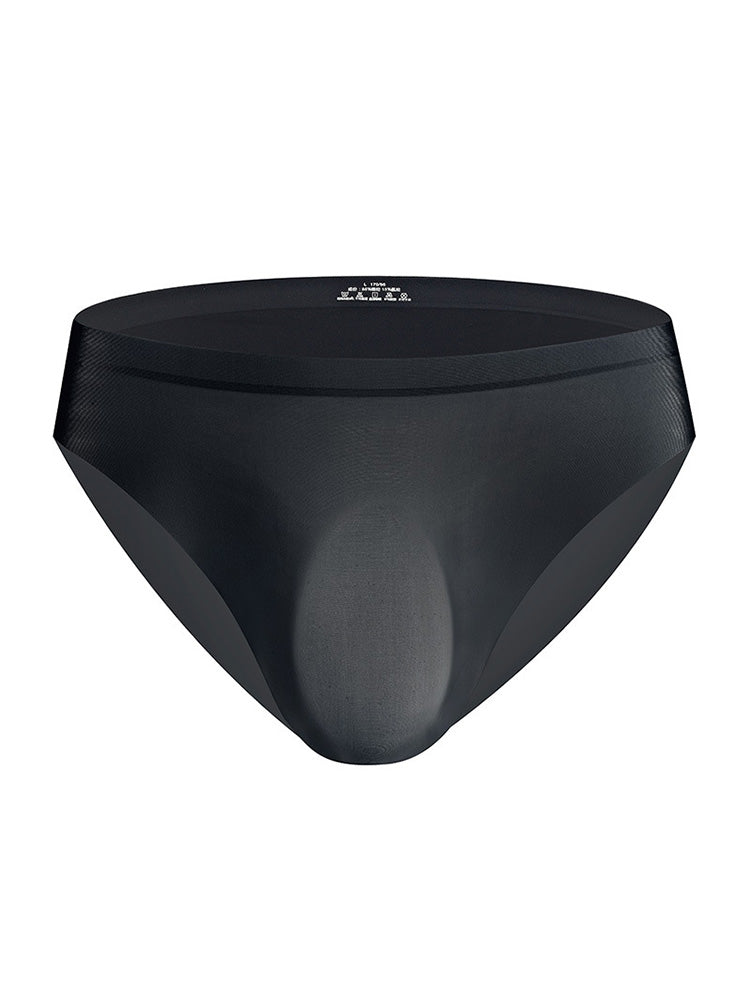Men's Seamless Ultra Thin Ice Silk Nylon Briefs