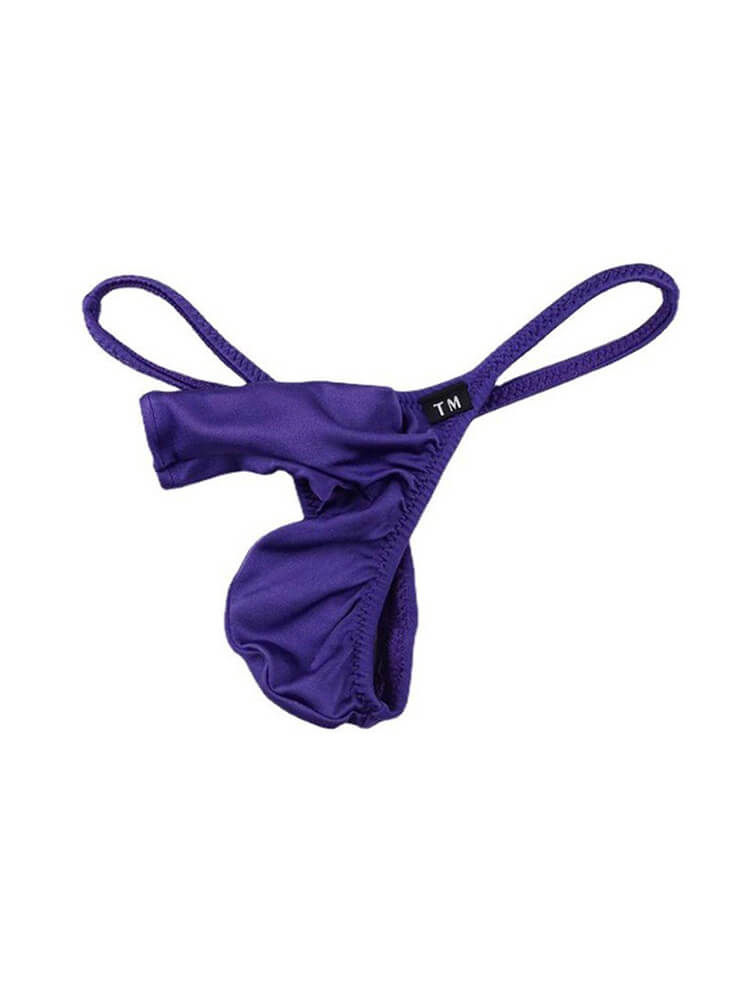 Men's Sexy Elephant Trunk Thin Waistband Thong