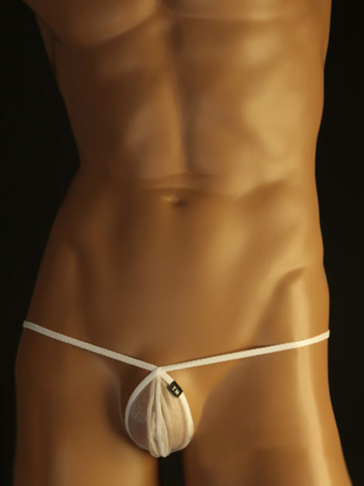 Men's Sexy Transparent Mesh Stretch Thong