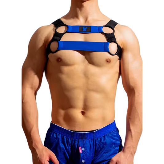 Dog & Master Cross Harness Blue