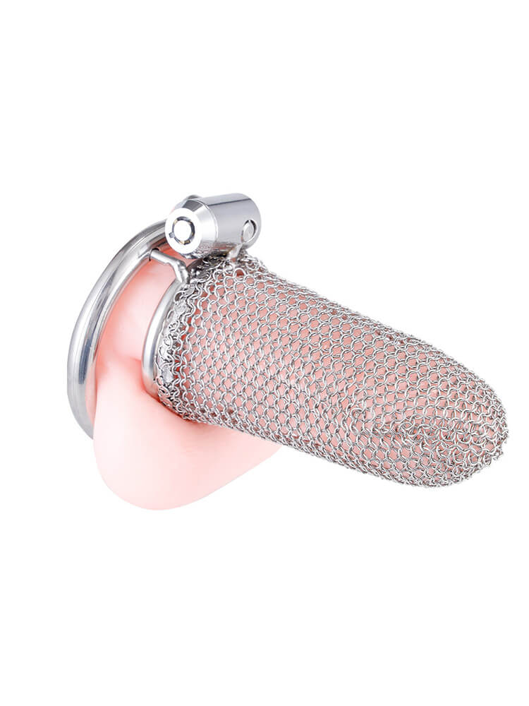 Men's Mesh Stainless Steel Chastity Lock