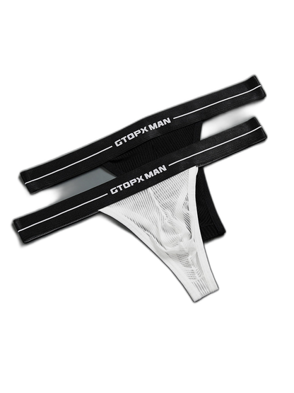 2 Pack Men’s Sexy T-Back Mesh Thong