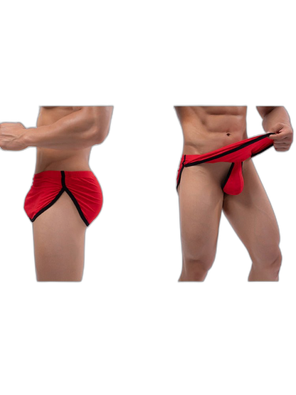 3 Pack Men's Breathable Mesh Full Coverage Trendy Design Soft Boxers
