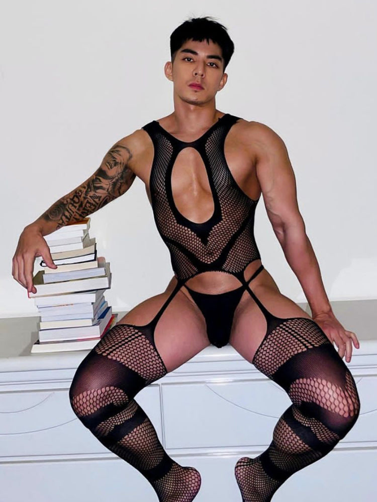 Black Sexy Spandex Bodysuit