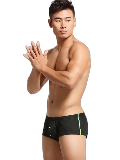Men’s Breathable Trunks with Button Fly
