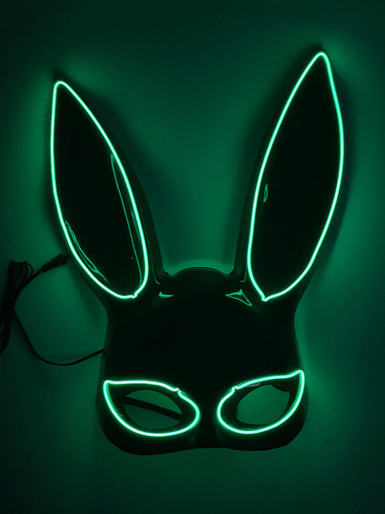 Led Half Face Bunny Mask