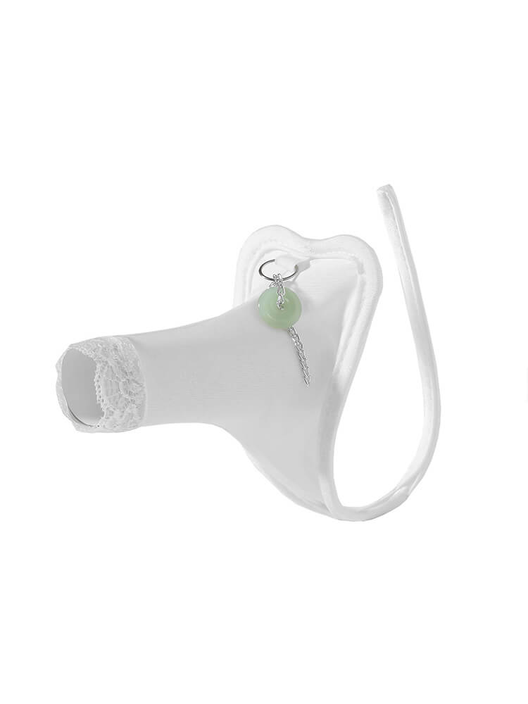 Men's Sexy Sheer Penis-Sleeve C-String