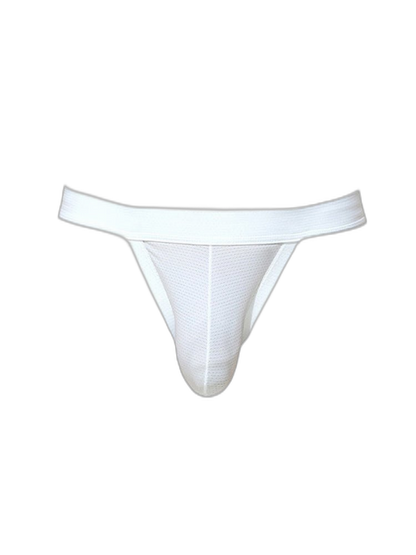 3 Pack Men's Breathable Mesh Odor-Resistant Solid Color Sexy Briefs