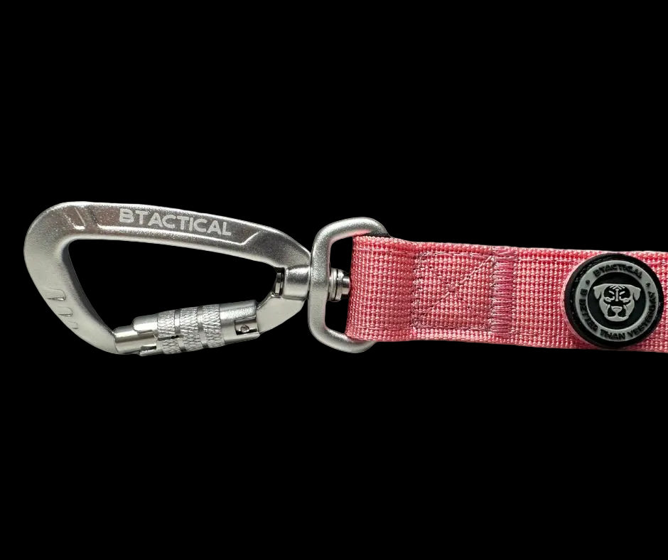 Tactical Carabiner Clip Lead Pink