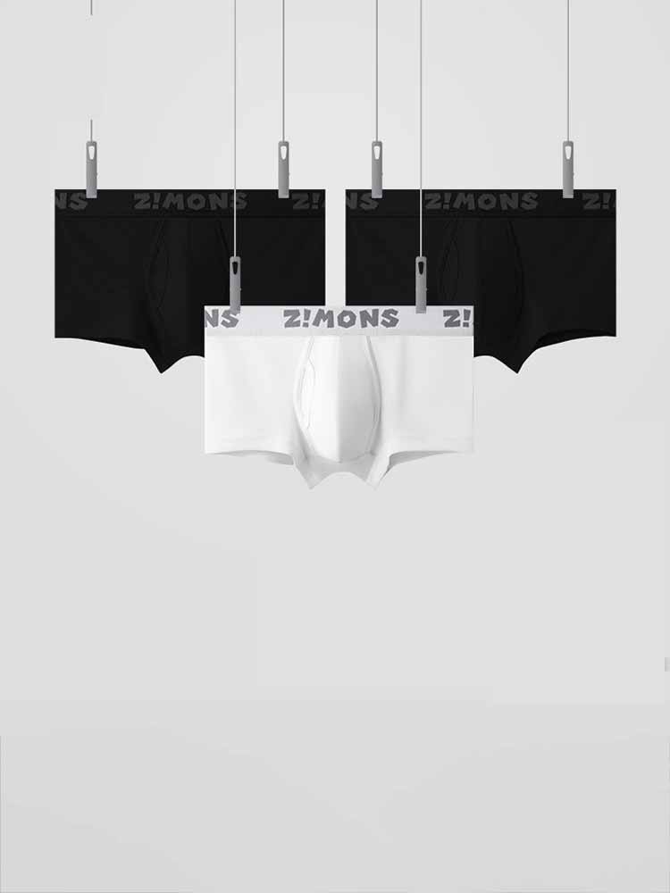 Men's Crotch Side Openings Wide-Waisted Trunks Set