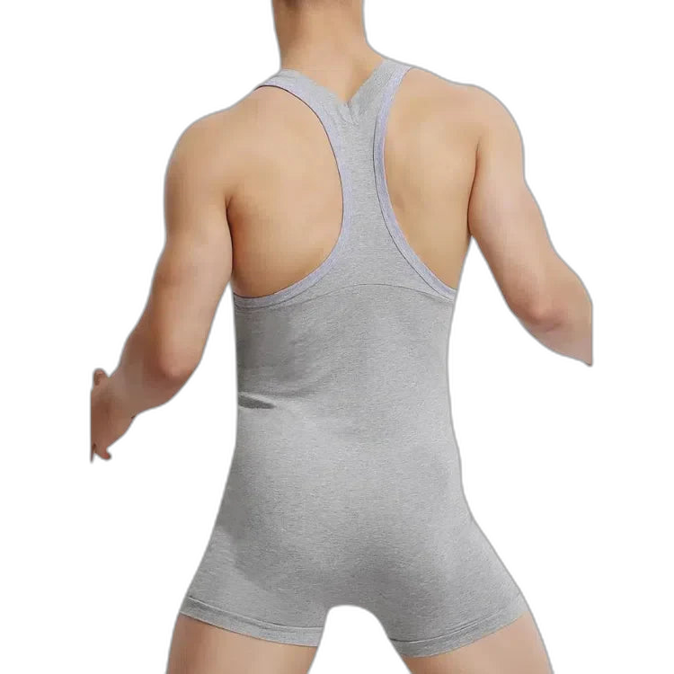 Men's Cotton V-Neck Tank Bodysuit - find choice alternative