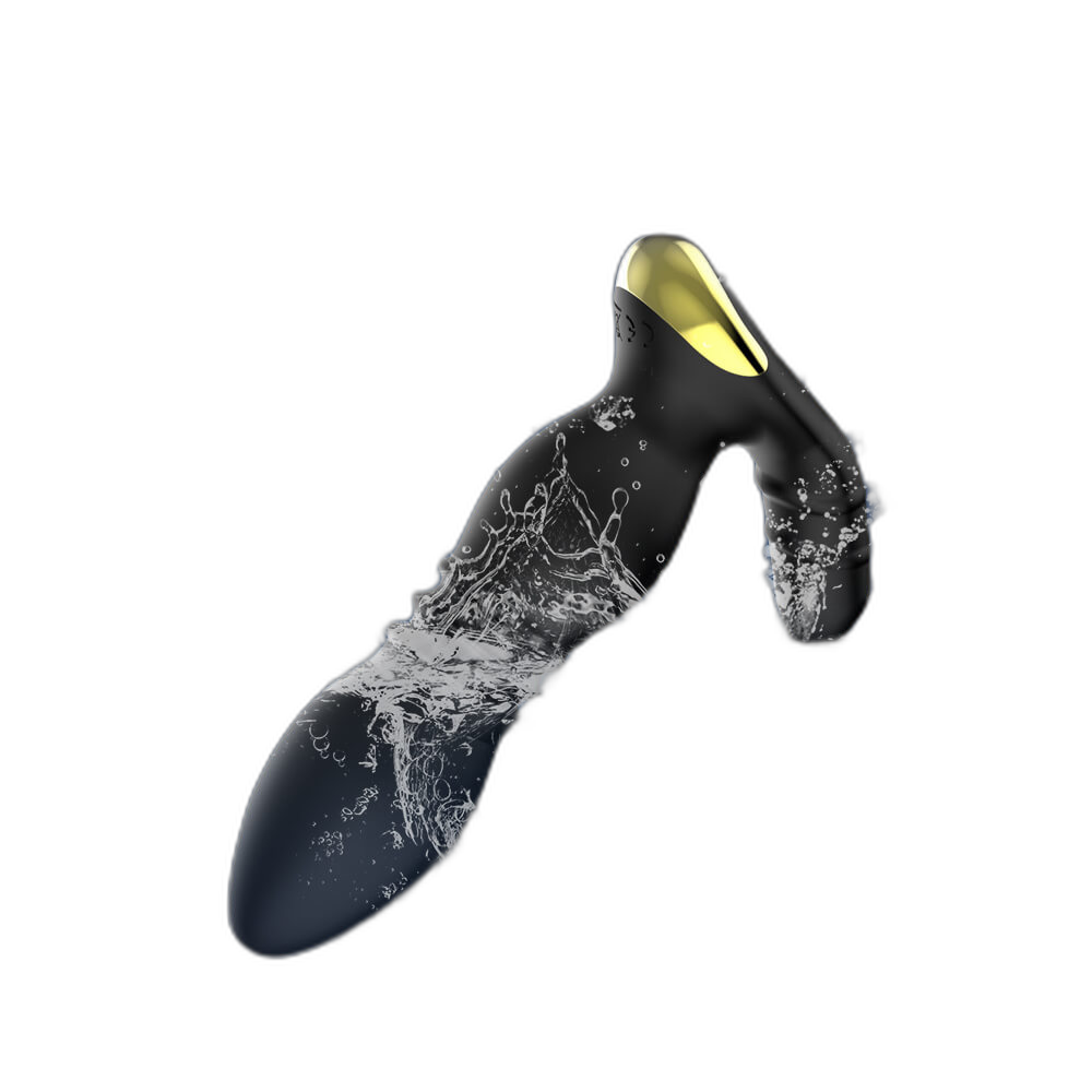 Wave - App and Remote Controlled Prostate Massager with Double Cock Rings